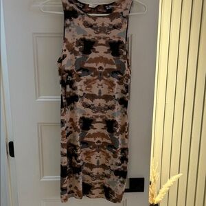 Love Nation Brown and Black Patterned Dress